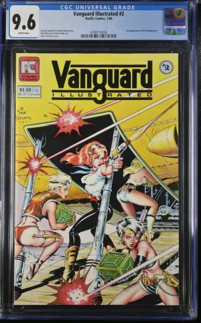 Vanguard Illustrated #2 - Pacific Comics 1984 - Dave Stevens Cover - CGC 9.6