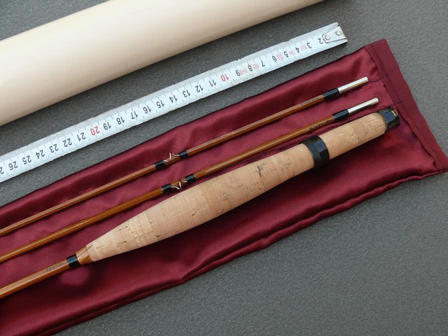 Pêche CANNE à MOUCHE 7'6 Bambou Refendu Fly rod split