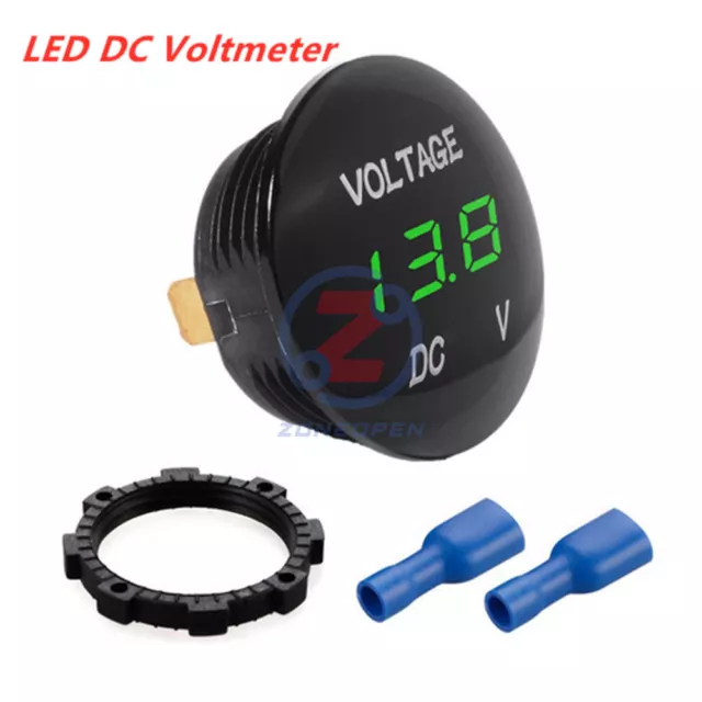 LED Panel DC 12V-24V Digital Voltage Volt Meter Display Voltmeter Motorcycle Car