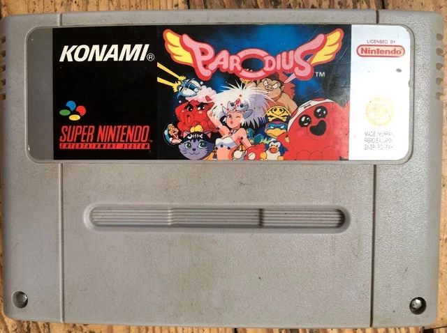 Cartouche Seule Parodius 100% Originale Super Nintendo Snes Pal Fah Cartridge