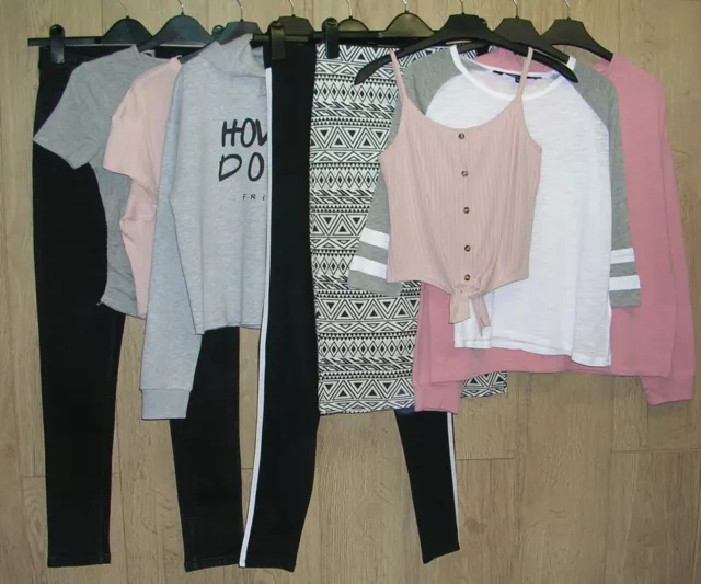 NEXT NEW LOOK etc Girls Bundle Tops Jeans Leggings Jumpers Age 14-15