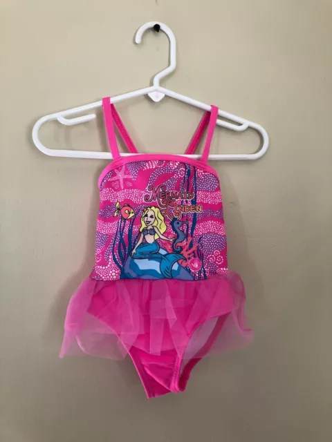 NWT Body Glove Girls 18 Months One Piece Swimsuit Pink Mermaid Skirt