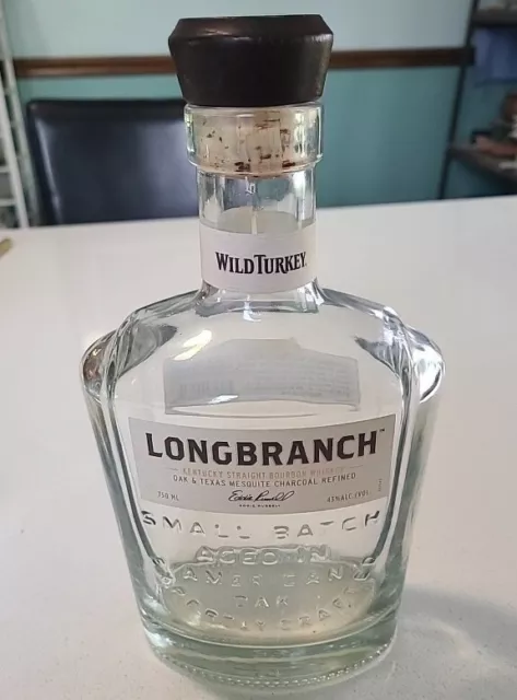 Wild Turkey Longbranch Kentucky Straight Bourbon Whiskey 750ml Empty Bottle