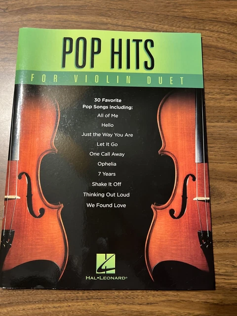 Pop Hits for Violin Duet by Hal Leonard Corp. Staff (2017, Trade Paperback)