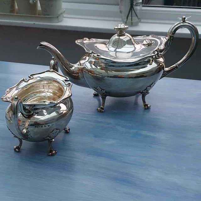 SOLID SILVER TEA Service Teapot Sugar By James Weir Glasgow 1918 850.00 PicClick UK