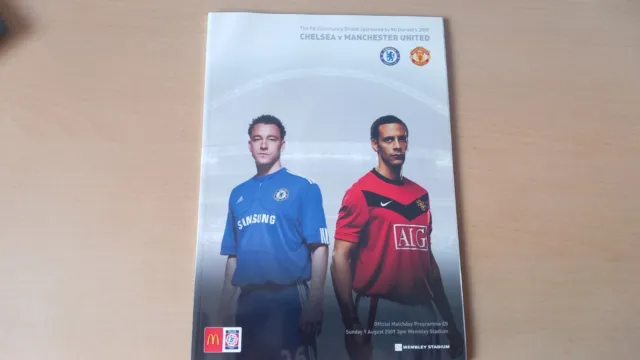 Chelsea v Manchester United CHARITY SHIELD 2009/2010 FREE POST