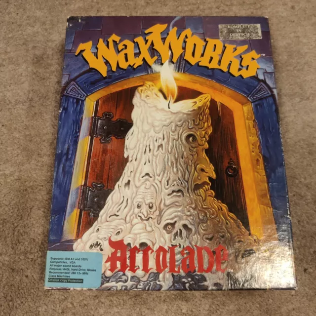 WaxWorks von Accolade, 1992, 5.25" Disketten, PC Bigbox