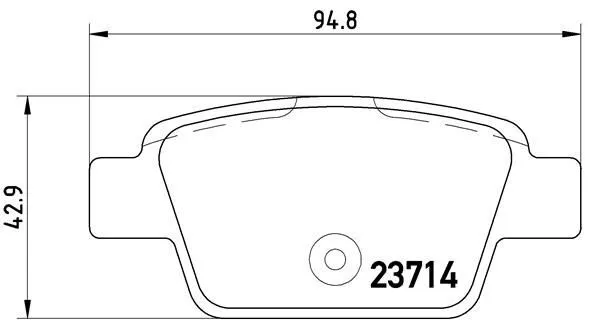 Kit pastiglie freno, Freno a disco - BREMBO P 23 080