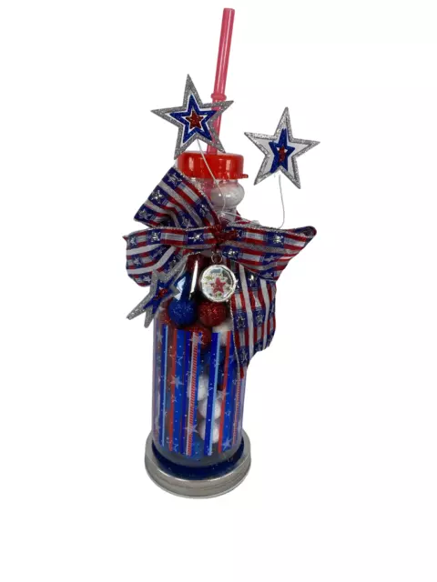 AGD Patriotic Decor - July 4th Lighted Bottle Display