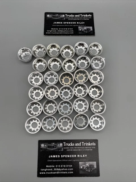1/25 AMT Peterbilt 359 352 20” Budd Inner Wheels Junkyard lot No lug nut detail