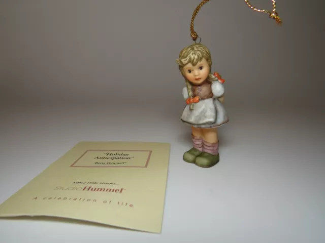 Holiday Anticipation Ashton Drake Studio Hummel Goebel Ornament - Berta Hummel