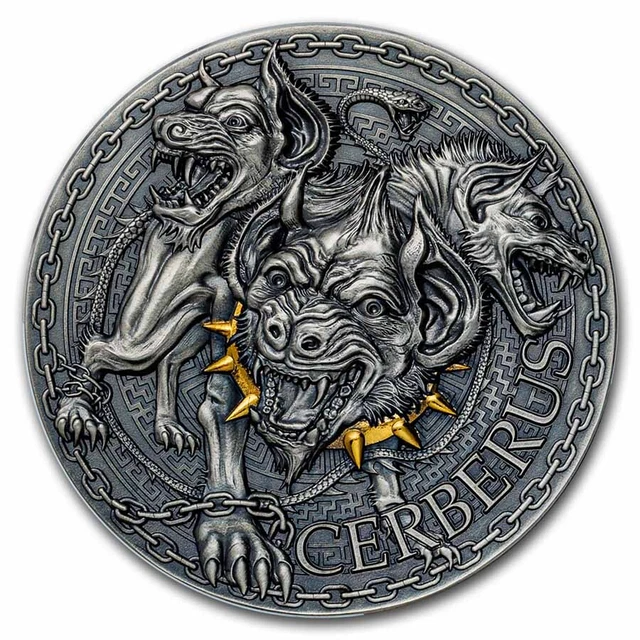 2023 Republic of Cameroon 1 oz Silver Greek Mythology; Cerberus - SKU#272434