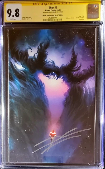 🔥🚨 THOR 4 CGC SS 9.8 2nd Print Virgin SIGNED by Donny Cates 🔥1st BLACK WINTER