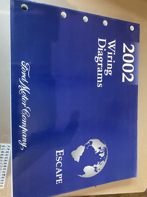 2002 FORD ESCAPE SUV Wiring Diagrams Schematics Pinouts Service Manual