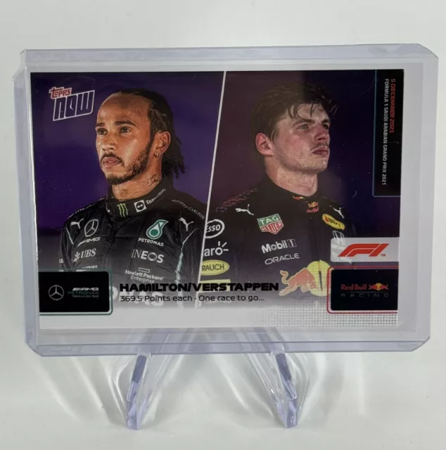 Topps Now Formula 1 F1 2021 Formel  078 Lewis Hamilton & Max Verstappen