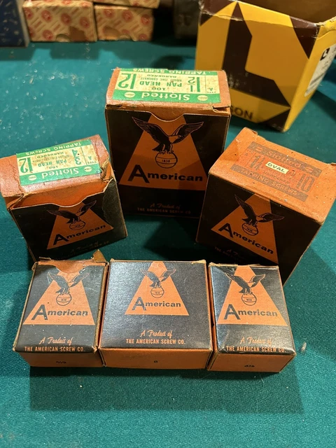 Vintage American Screw Co. New Old Stock all FULL but 1 Collectors Bundle Lot