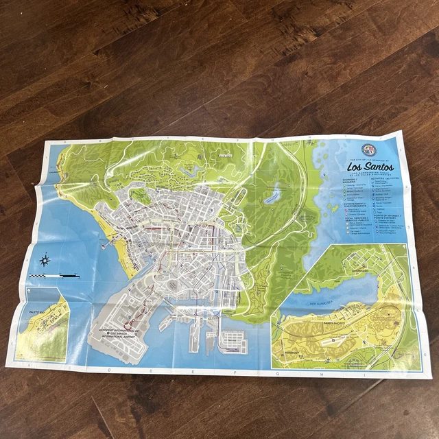 Jeu GTA V Grand Theft Auto V - Version PS3 Complète FR - Avec Poster Et Carte - Très Bon état
