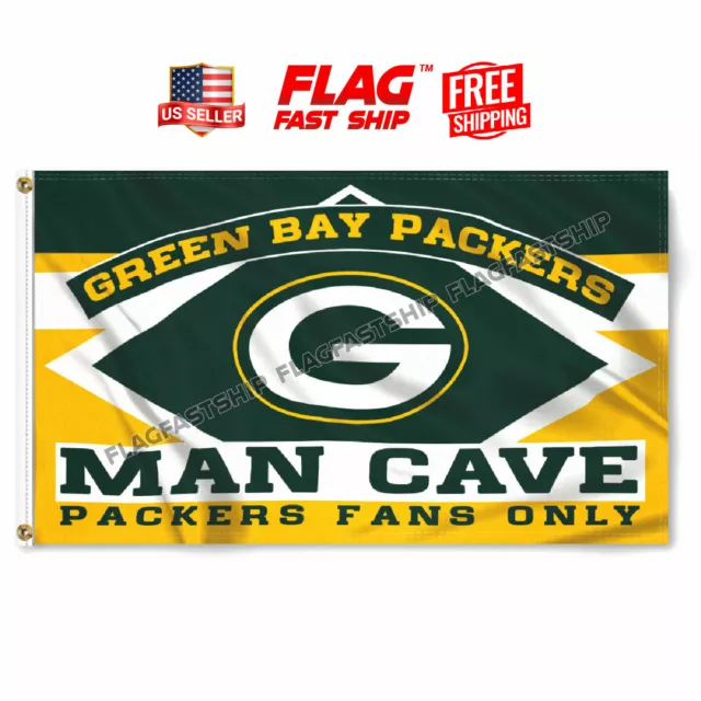 Green Bay Packers Flag 3X5 Banner Logo American Football NFL FAST FREE Shipping