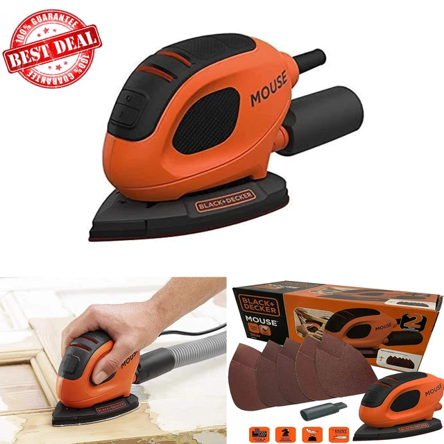 BLACK & DECKER Electric Mouse Palm Corner Detail Paint Varnish Sander