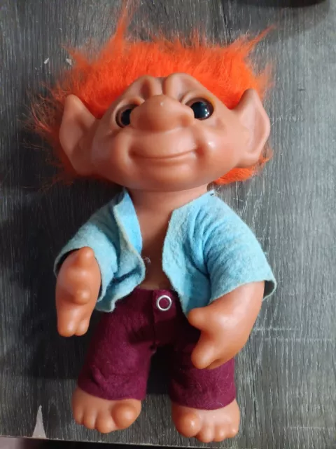 Thomas Dam 1977 Troll Orange Hair C Mark Denmark 9"