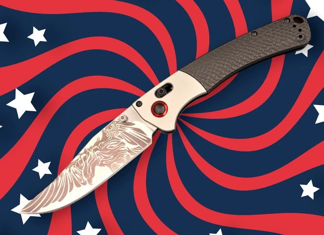 Custom Benchmade Crooked River Knife Blade CPM 20CV Carbon Fiber