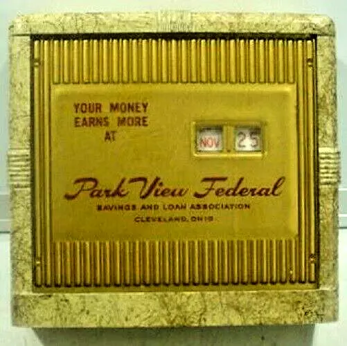 Vintage Advertising Coin Bank- Park View Federal Cleveland,Ohio