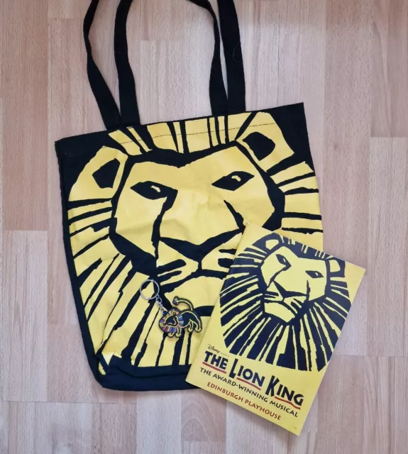 The Lion King Musical Tote Bag, Keyring + Programme - Simba Disney