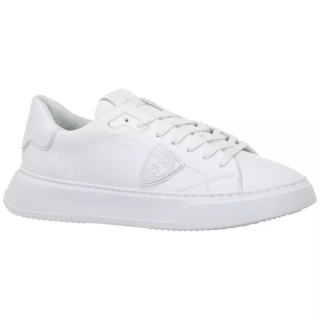 Philippe Model basket homme temple BTLU-V001 logo Bianco tennis sneakers 3