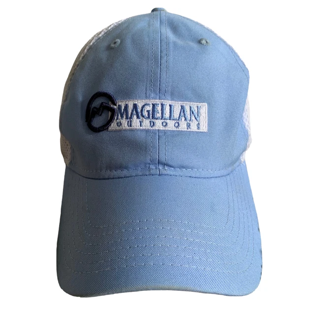 Magellan Outdoors Mens Adjustable Blue Hiking Fishing Hat Vented Cool Quick Nice