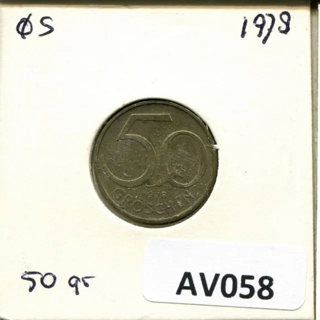 50 GROSCHEN 1978 AUSTRIA Coin #AV058C