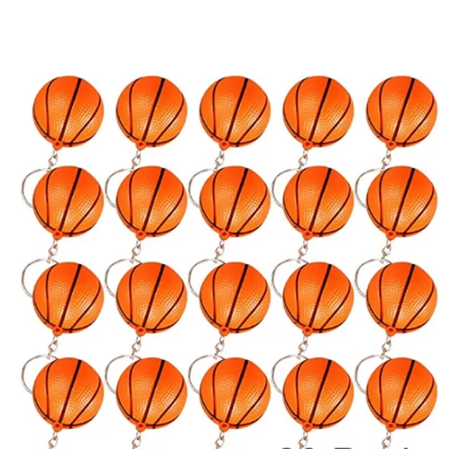 Paquete de 24 Llaveros de Baloncesto,  Llaveros de Pelota AntiestréS de Bal8730 2