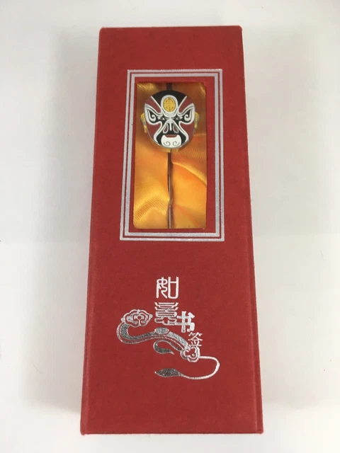 Chinese Opera Mask Enamel Metal Bookmark Beijing Opera