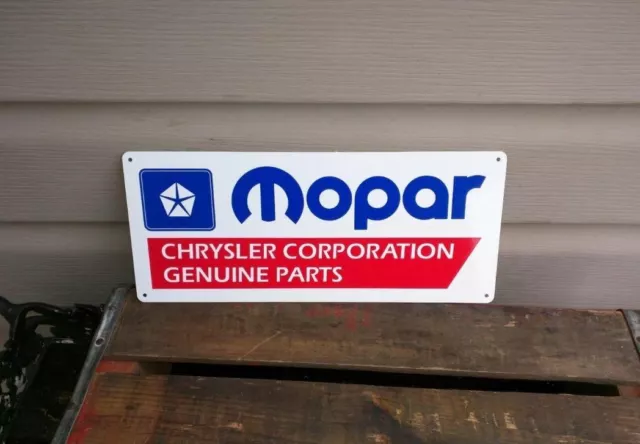 MOPAR Chrysler Metal Sign logo Mechanic garage Shop 5x12 50107