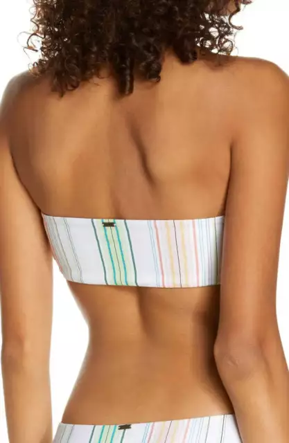 ONeill Dreamland Beach Stripe Bandeau Bikini Top, Size XS 3