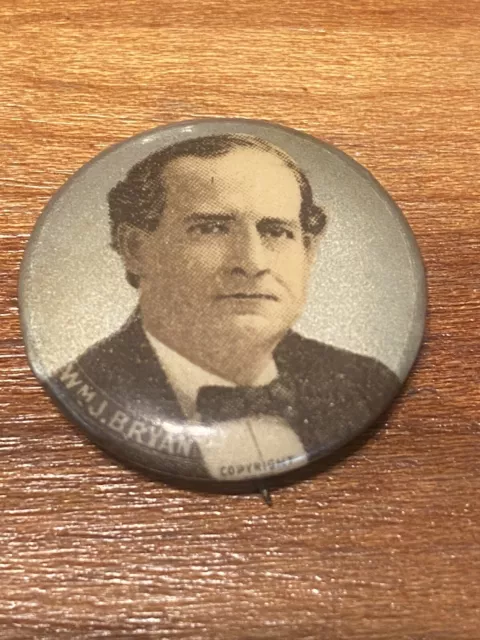 1900 1.25 WILLIAM JENNINGS BRYAN campaign pinback button political president