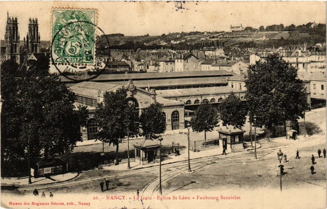 CPA AK NANCY - La Gare - St-Leon Church - Faobourg Stanislas (386115)