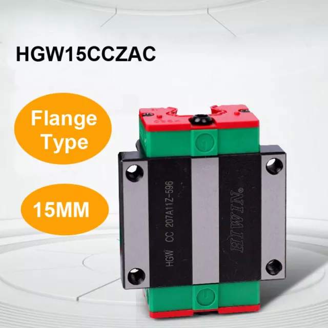 1pc HIWIN HGW15CC Rail Block 15mm Slider Carriage Heavy Load CNC Engraving