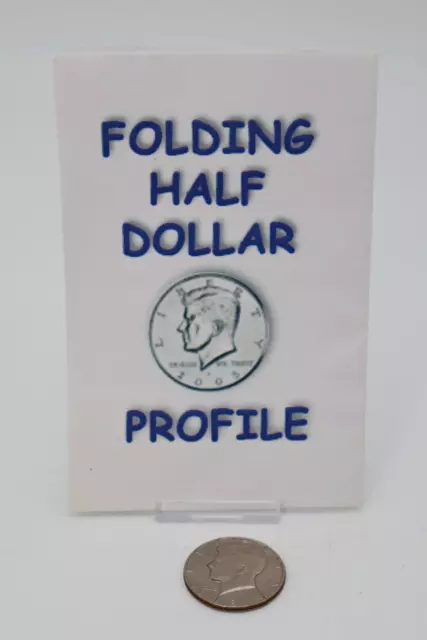 Folding Half Dollar Coin in Bottle Profile Cut(US Half 1981) Coin Magic Trick