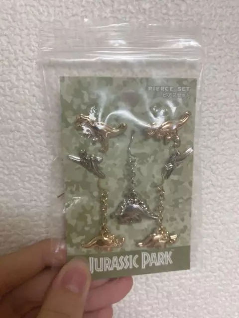 USJ Jurassic Park Earrings Pierce Set Universal Studios Japan