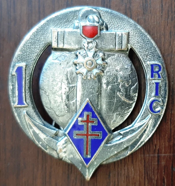 I Ric INSIGNE 1° RIC INDOCHINE Régiment Infanterie Coloniale ORIGINAL BADGE ...