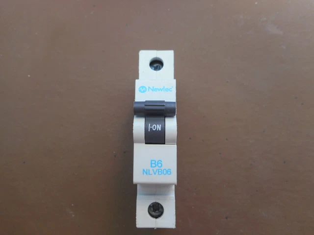 Newlec NLMB132B 32 Amp Type B MCB – 6kA, 1 Pole, DIN Rail, White, UK Made