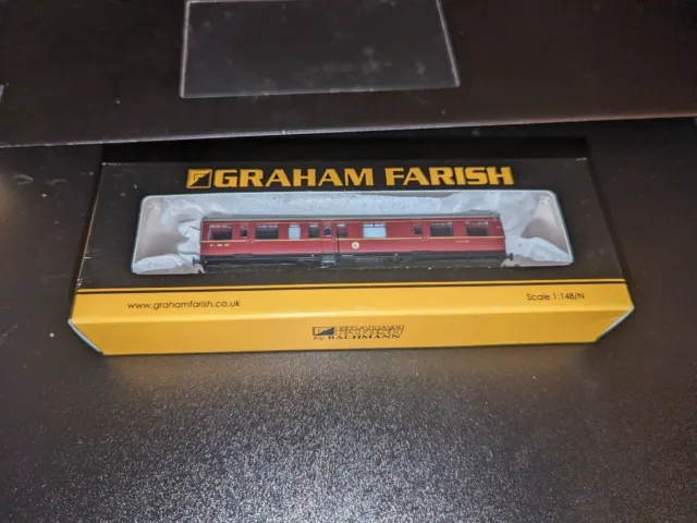 Graham Farish 374-875 N Gauge LMS Inspection Saloon crimson lake coach boxed