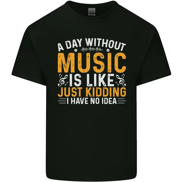 Un Giorno Senza Musica Tekno Hip Hop Metallo T-Shirt Bambini