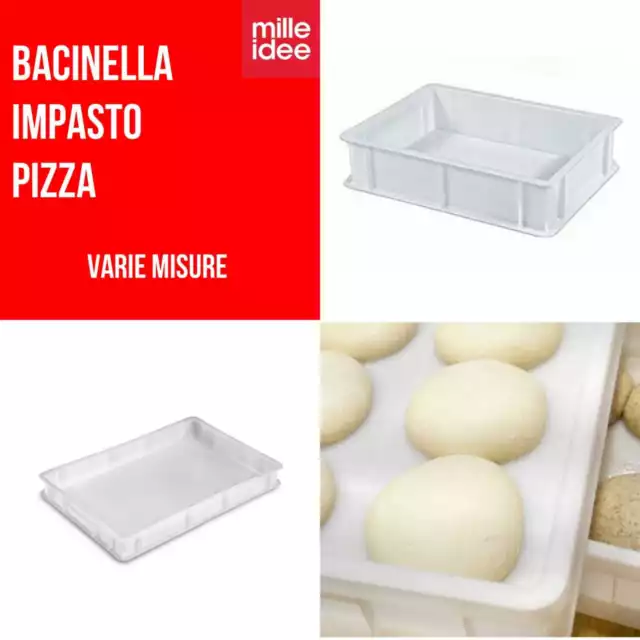 CASSETTA BACINELLA CONTENITORE Per Alimenti Portaimpasto Impasto Pizza  Pizzeria EUR 8,00 - PicClick IT