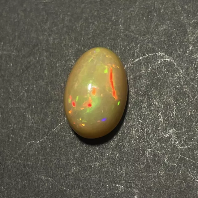 Naturel Éthiopien Opale Ovale Cabochon Welo Feu Desseré Pierre Précieuse 8.5x13