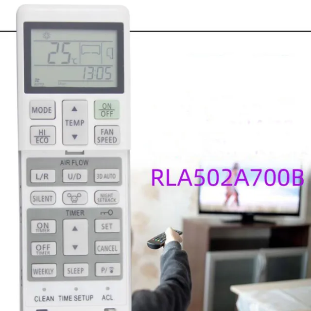 For Mitsubishi Air Conditioner Remote Control RLA502A700B Replacement Accessory