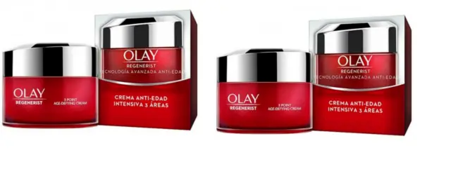 2x Olay Regenerist 3 Point Treatment Anti-Aging Day Cream 15ml each