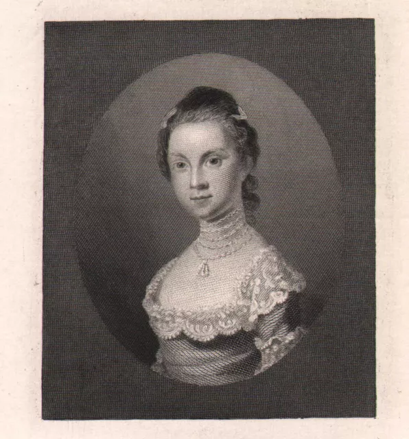 C1815 Georgiano Estampado ~ Georgiano Mujer Retrato