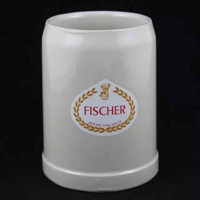 Brocca in ceramica BIRRA Fischer ALSACE 0.5Litri Francia c.1970