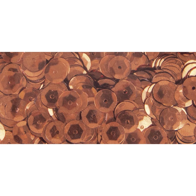 Lentejuelas Cobre Ø 6 MM Hinchado Caja 6G Lavable